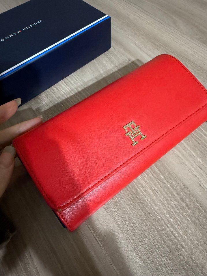 Tommy Hilfiger Kadın Kırmızı Cüzdan - Görsel 2