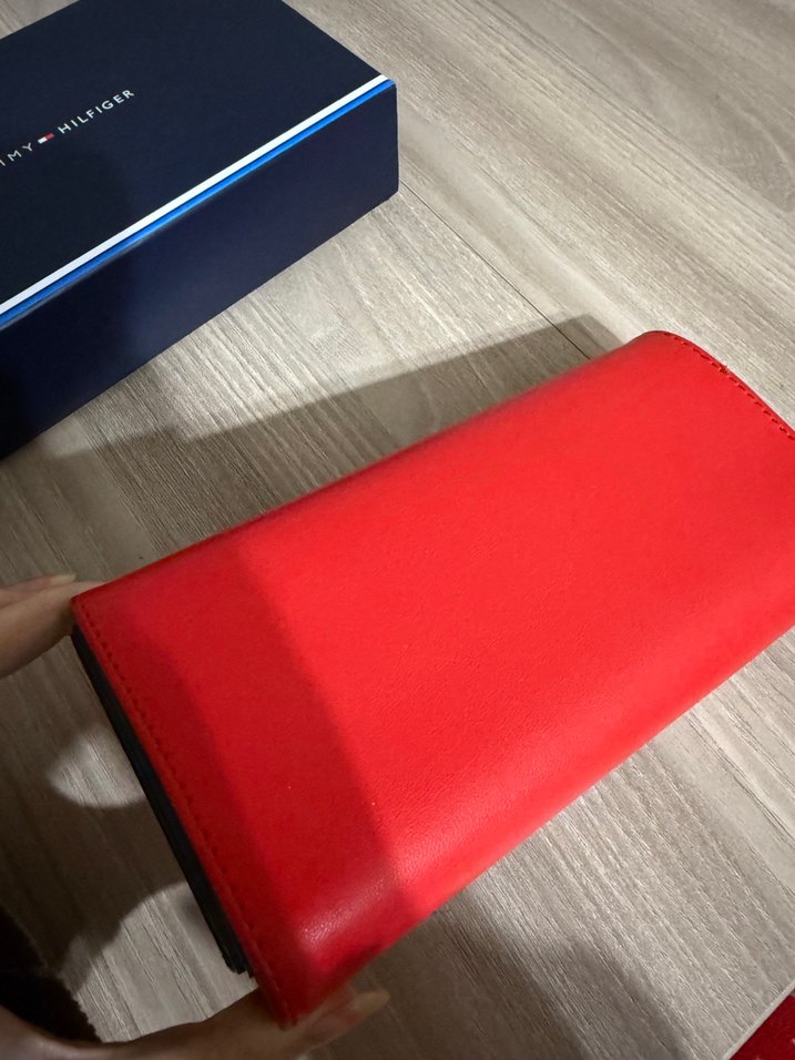 Tommy Hilfiger Kadın Kırmızı Cüzdan - Görsel 3