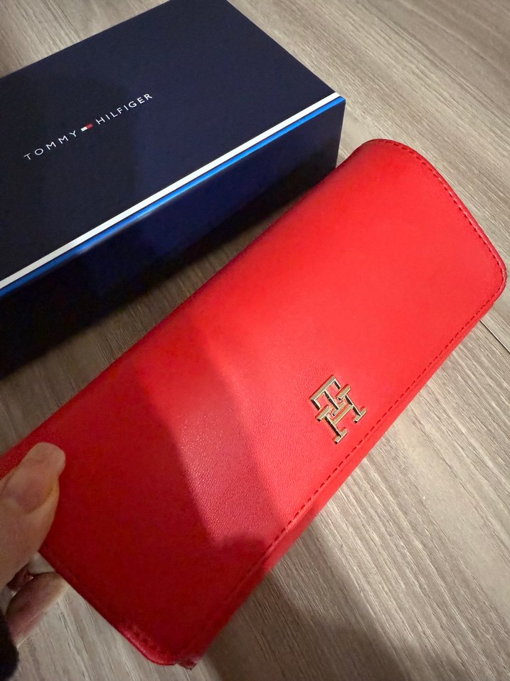 Tommy Hilfiger Kadın Kırmızı Cüzdan - Görsel 4