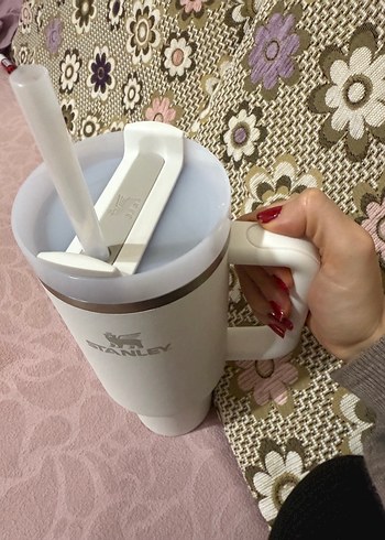 Beyaz Stanley Termos Kupa - Görsel 5