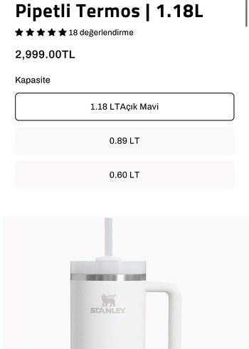 Beyaz Stanley Termos Kupa - Görsel 6