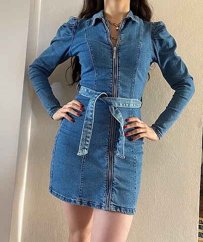 Bershka Bershka denim elbise