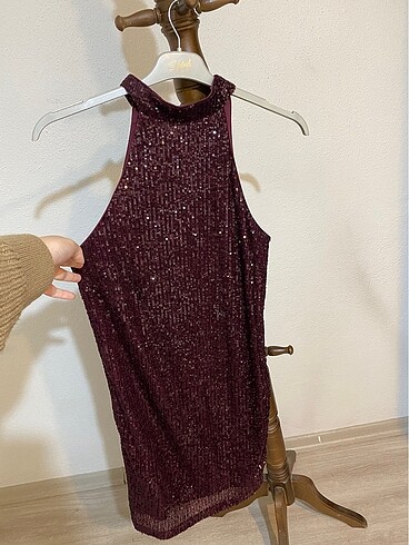 Abiye payetli elbise - Görsel 2