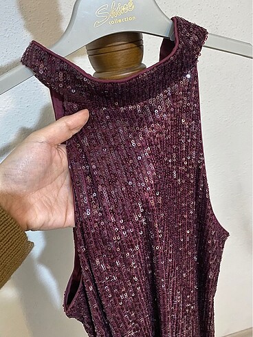 Abiye payetli elbise - Görsel 4