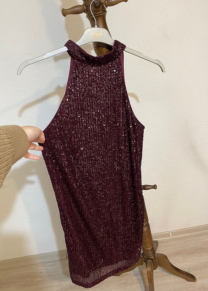 Abiye payetli elbise - Görsel 2