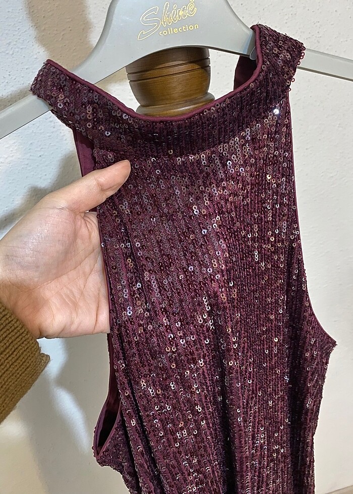 Abiye payetli elbise - Görsel 4