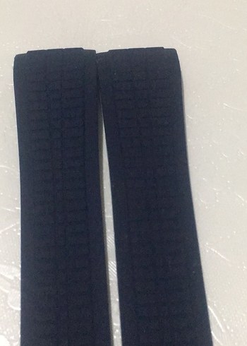 Patek silikon Siyah Minimalist Erkek Saat Kayışı - Görsel 2