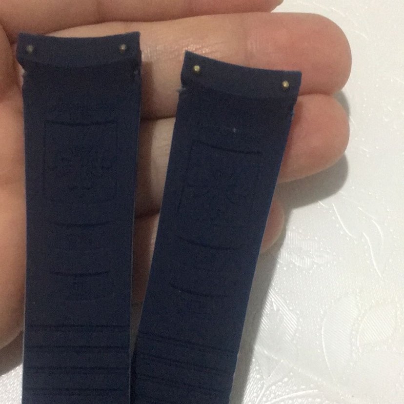 Patek silikon Siyah Minimalist Erkek Saat Kayışı - Görsel 5