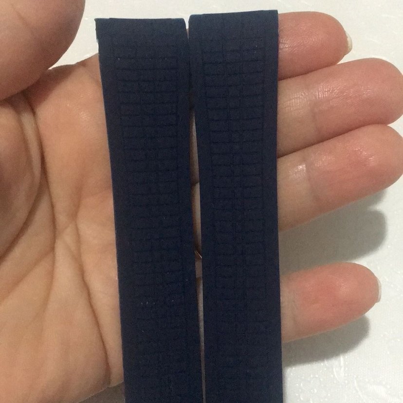 Patek silikon Siyah Minimalist Erkek Saat Kayışı - Görsel 4