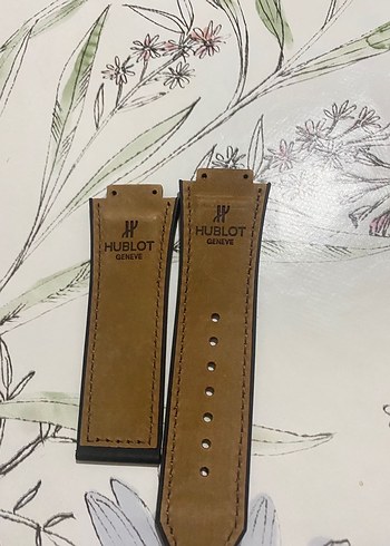 Bej Hublot Erkek Saat Kordonu - Görsel 2