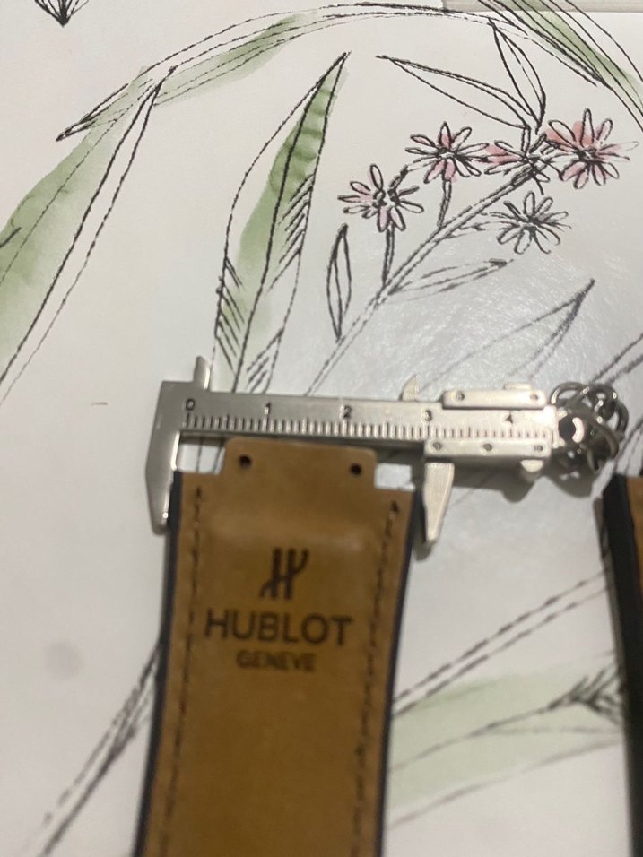 Bej Hublot Erkek Saat Kordonu - Görsel 3