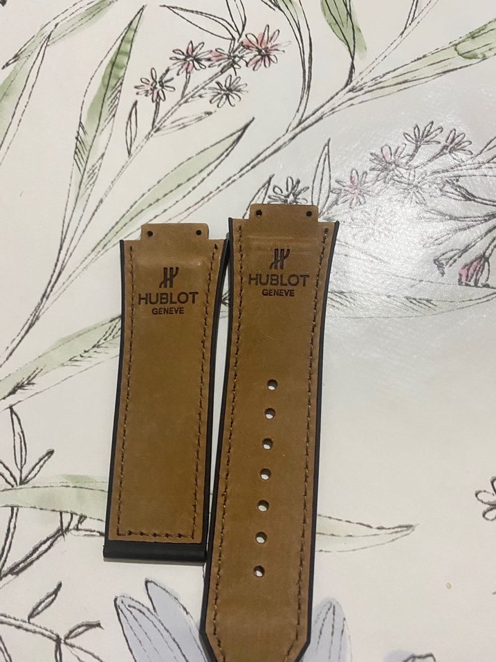 Bej Hublot Erkek Saat Kordonu - Görsel 2