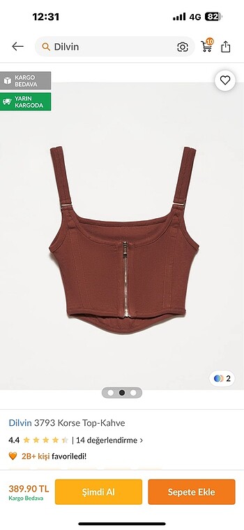 l Beden beyaz Renk Dilvin Crop /üst