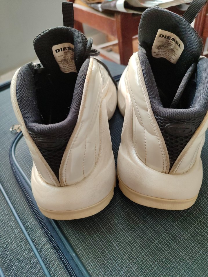 Beyaz Rugan Dolgu Topuklu Kadın Spor Ayakkabı - Görsel 5