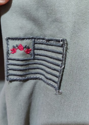 Düğmeli haki i Denim Kadın Ceket - Görsel 10