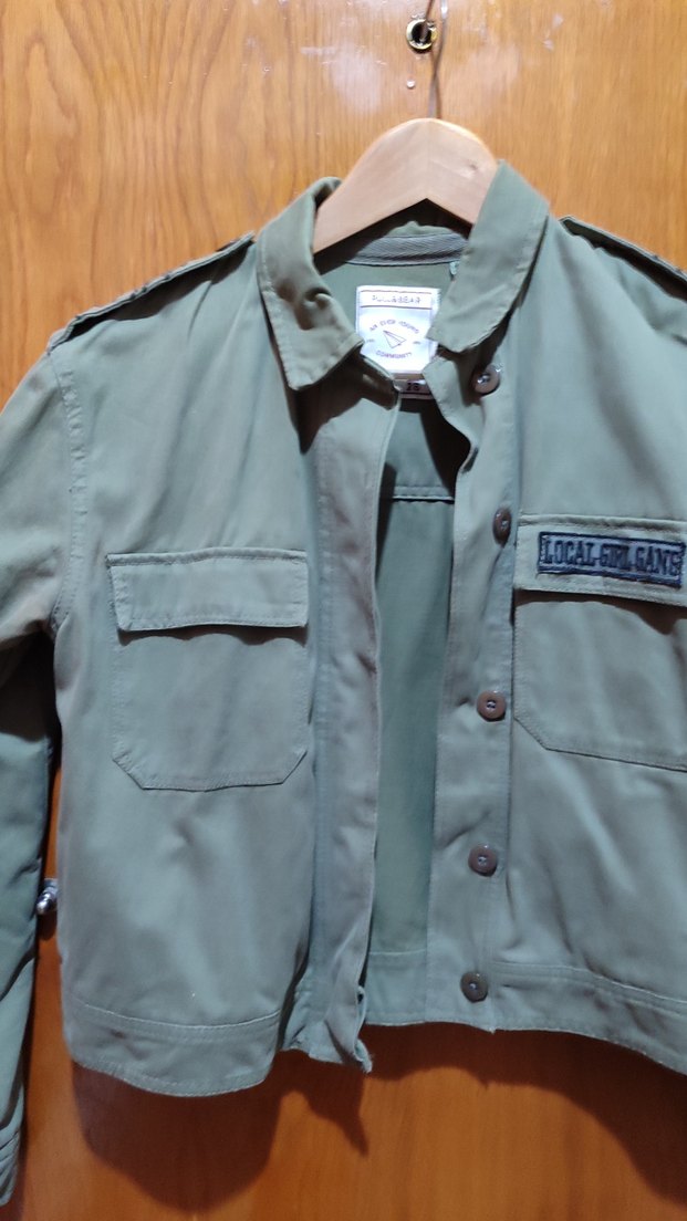 Düğmeli haki i Denim Kadın Ceket - Görsel 2