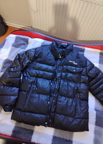 Erkek Çocuk Siyah Düğmeli Kışlık Mont - Görsel 2