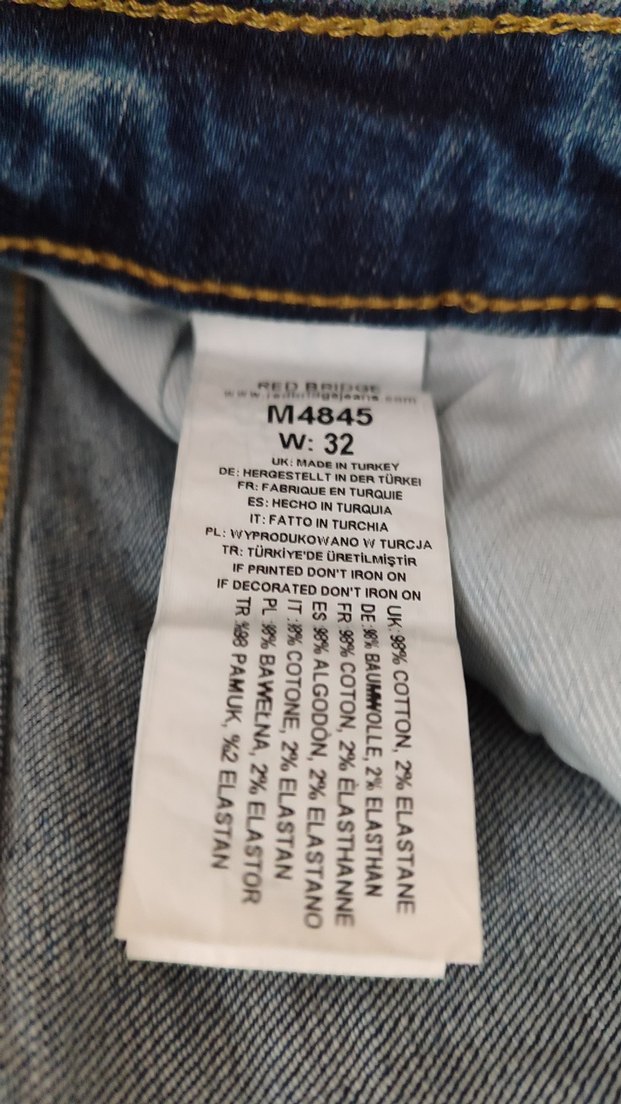 Erkek Mavi Bol Kesim Kısa Denim Şort - Görsel 5