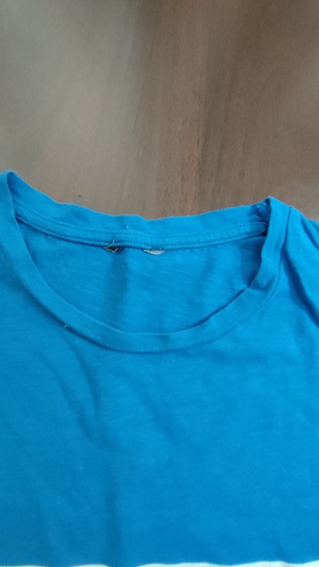 Mavi Kısa Kollu Erkek Tişört - Görsel 4