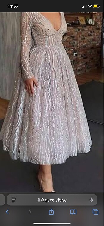A kesm midi elbise