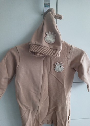 Kahverengi Peluş Bebek Tulumu - Görsel 6