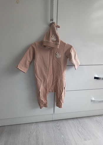 Kahverengi Peluş Bebek Tulumu - Görsel 5