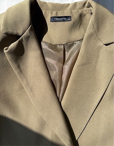 s Beden haki Renk Trendyol blazer ceket