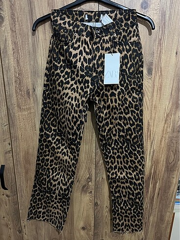 Leopar desenli zara jean