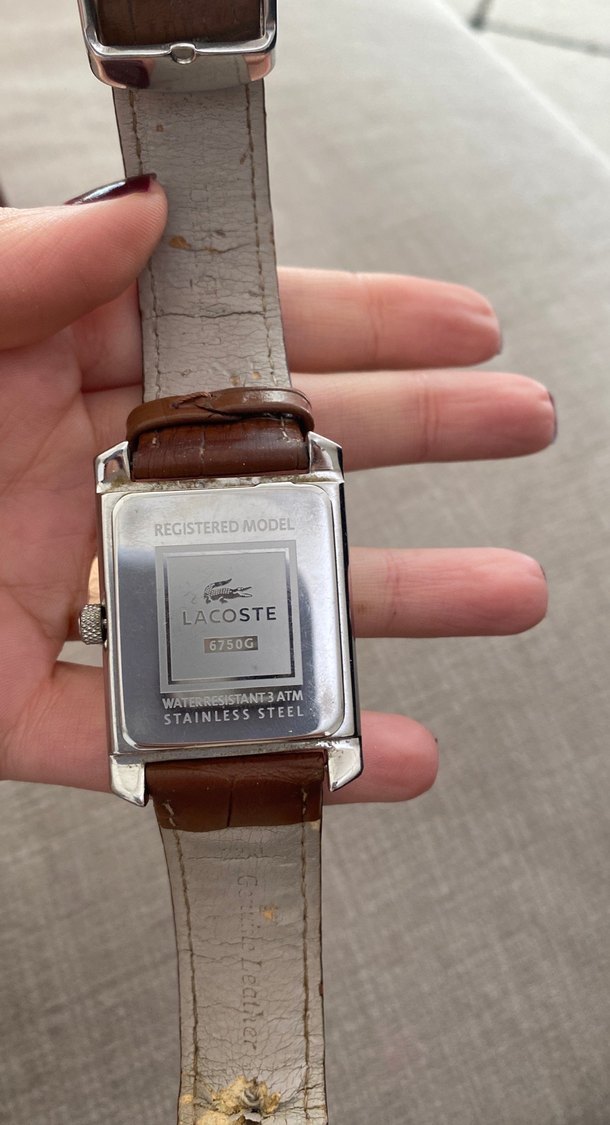 Lacoste Klasik Tasarımlı Kahverengi Kemerli Kadın Saati - Görsel 2