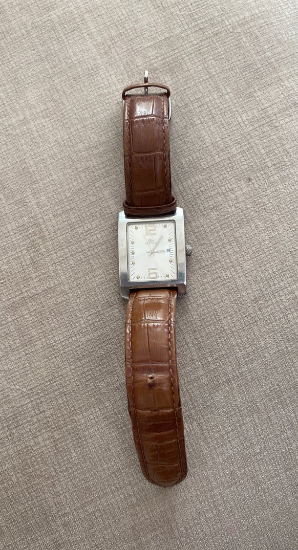 Lacoste Klasik Tasarımlı Kahverengi Kemerli Kadın Saati - Görsel 3