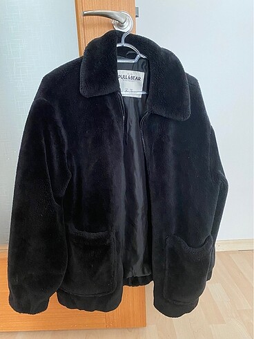 Oversize peluş mont