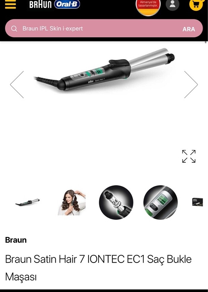 Braun IONTEC saç maşası 24 cm - Görsel 4