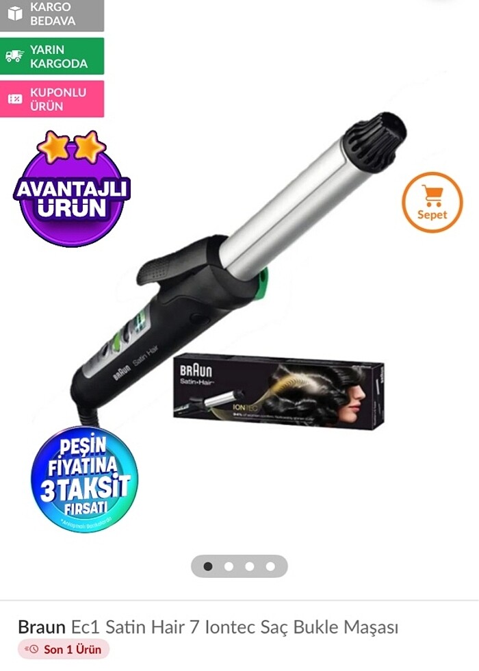 Braun IONTEC saç maşası 24 cm - Görsel 5