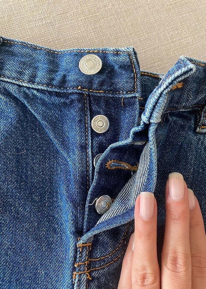 Mango jean şort - Görsel 4