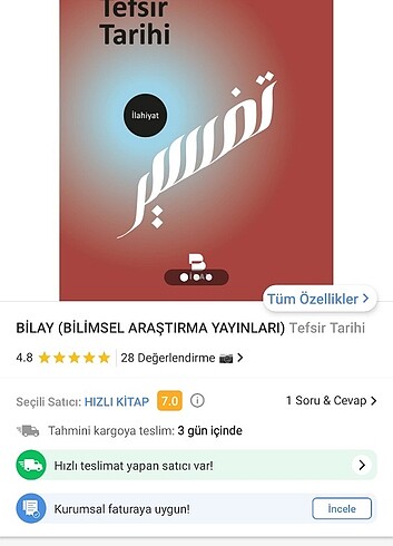 Tefsir tarihi kitabı 