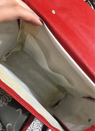 xs Beden Kırmızı kutu çanta 