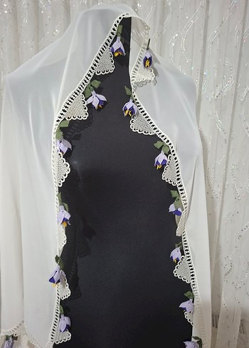 iğne oyası tesbihli mevlid örtüsü - Görsel 16