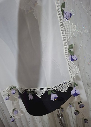 iğne oyası tesbihli mevlid örtüsü - Görsel 13