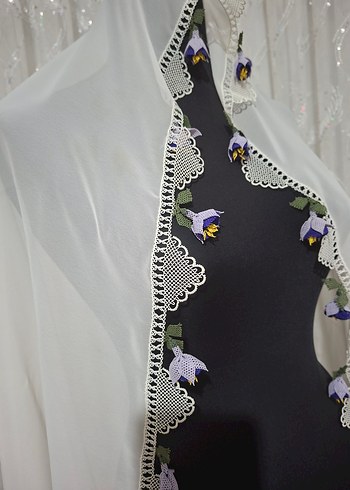 iğne oyası tesbihli mevlid örtüsü - Görsel 15