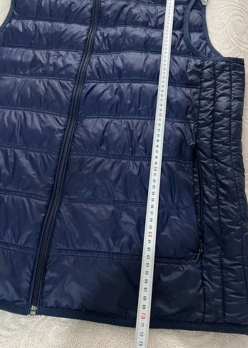 Mavi jeans yelek - Görsel 4