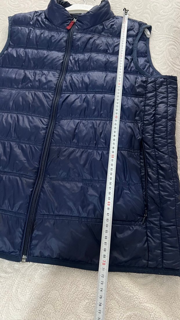 Mavi jeans yelek - Görsel 4