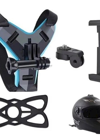 Motosiklet Kask Telefon Tutacağı Aparatı - Görsel 4