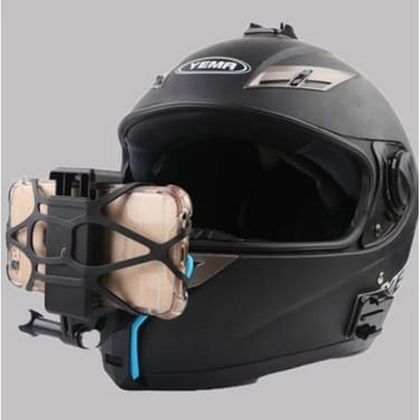 Motosiklet Kask Telefon Tutacağı Aparatı - Görsel 3