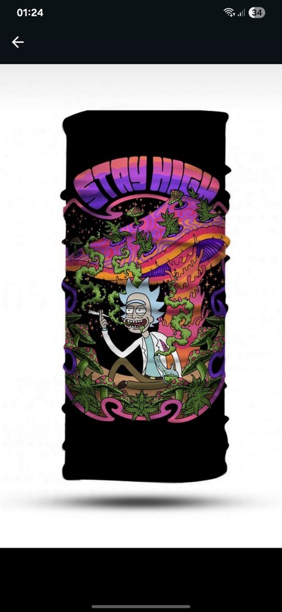 Renkli Uzun Joker Desenli Motosiklet Buff Boyunluk - Görsel 2