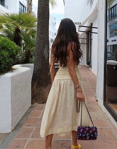 m Beden Zara ZW COLLECTION drape elbise