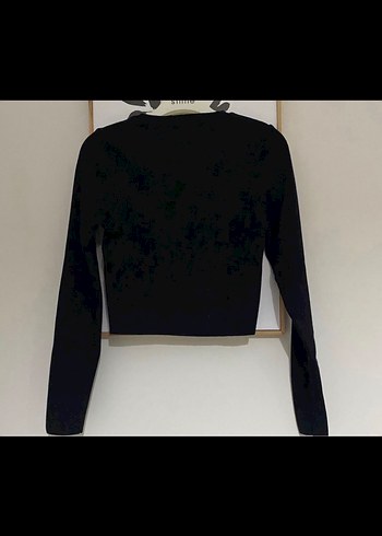 m Beden siyah Renk Siyah zara triko crop