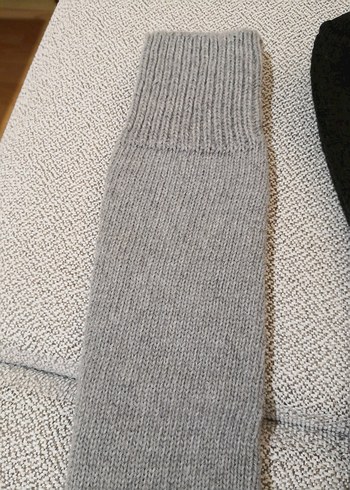 Erkek Gri ve Siyah Yün Çorap Seti - Görsel 6