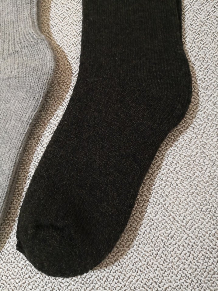 Erkek Gri ve Siyah Yün Çorap Seti - Görsel 5