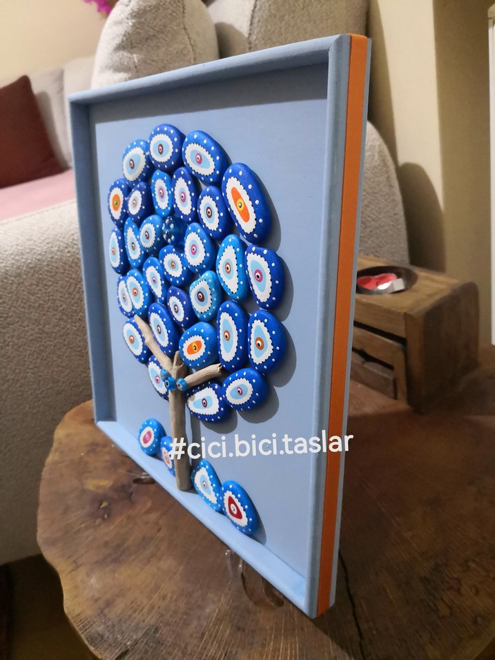 Mavi Nazar Boncuğu Tablo - Görsel 3