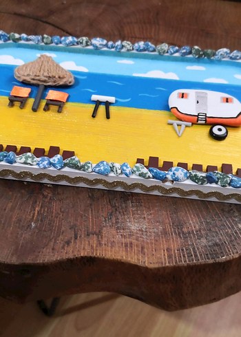 Kumsal Temalı Dekoratif Ahşap Duvar Süsü - Görsel 16